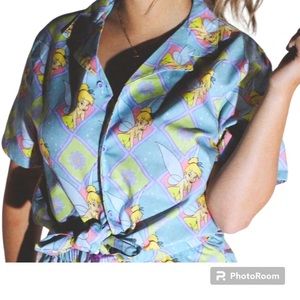Rare! Cakeworthy x Disney Tinker Bell Co-Ord Button Up Shirt